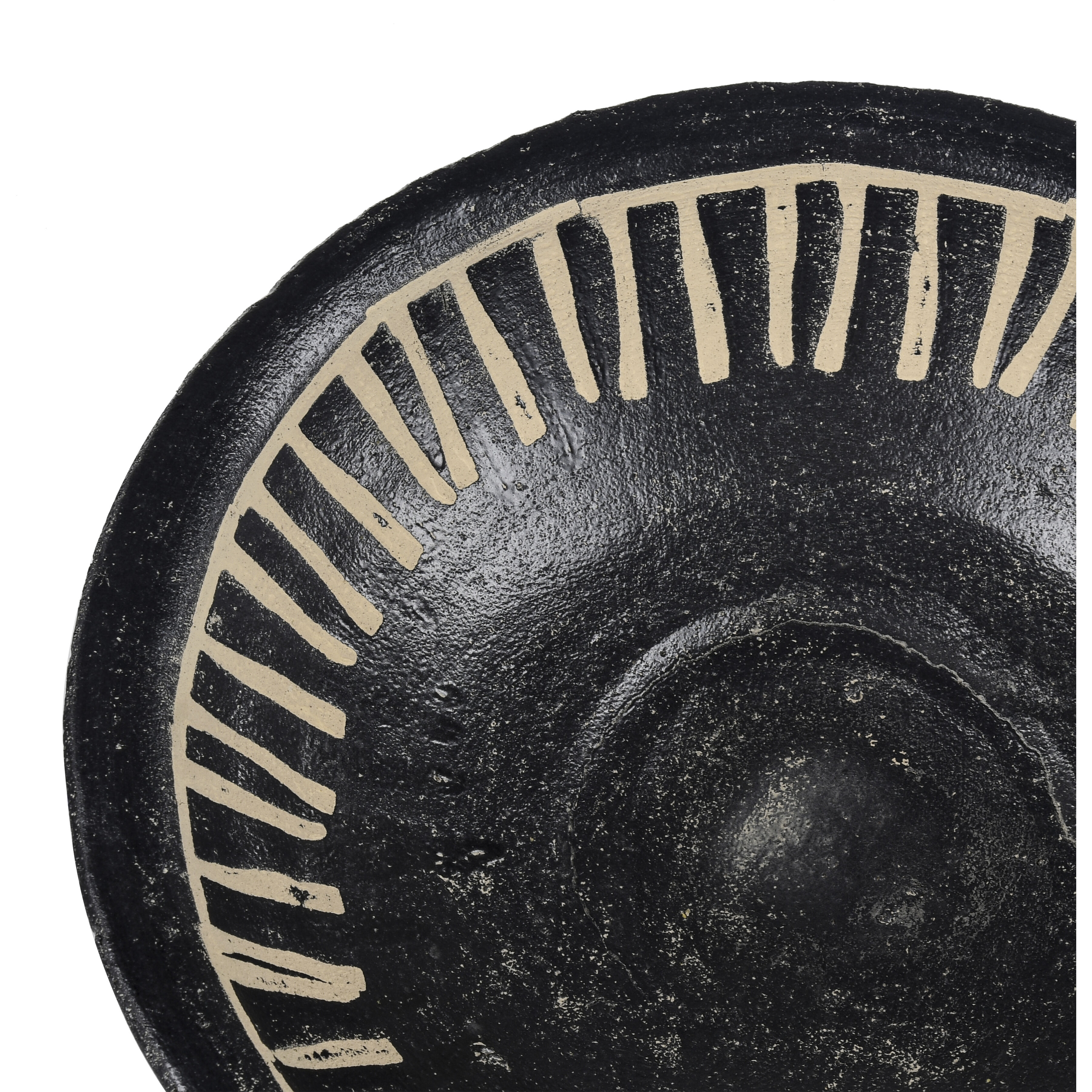 Eleni 12 X 12 inch Black with Tan Plate, Set of 2