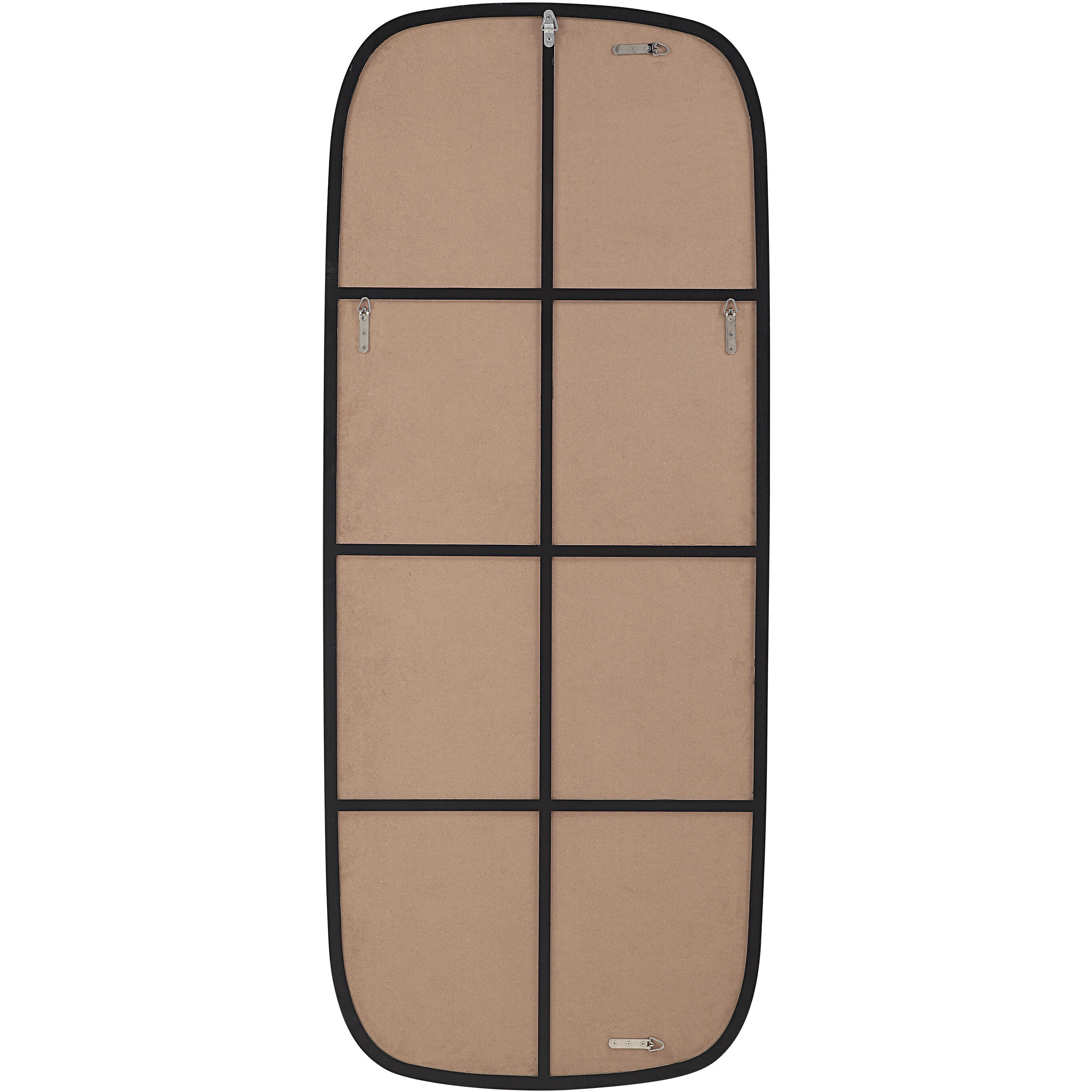 Almandine 72 X 30 inch Matte Black Wall Mirror