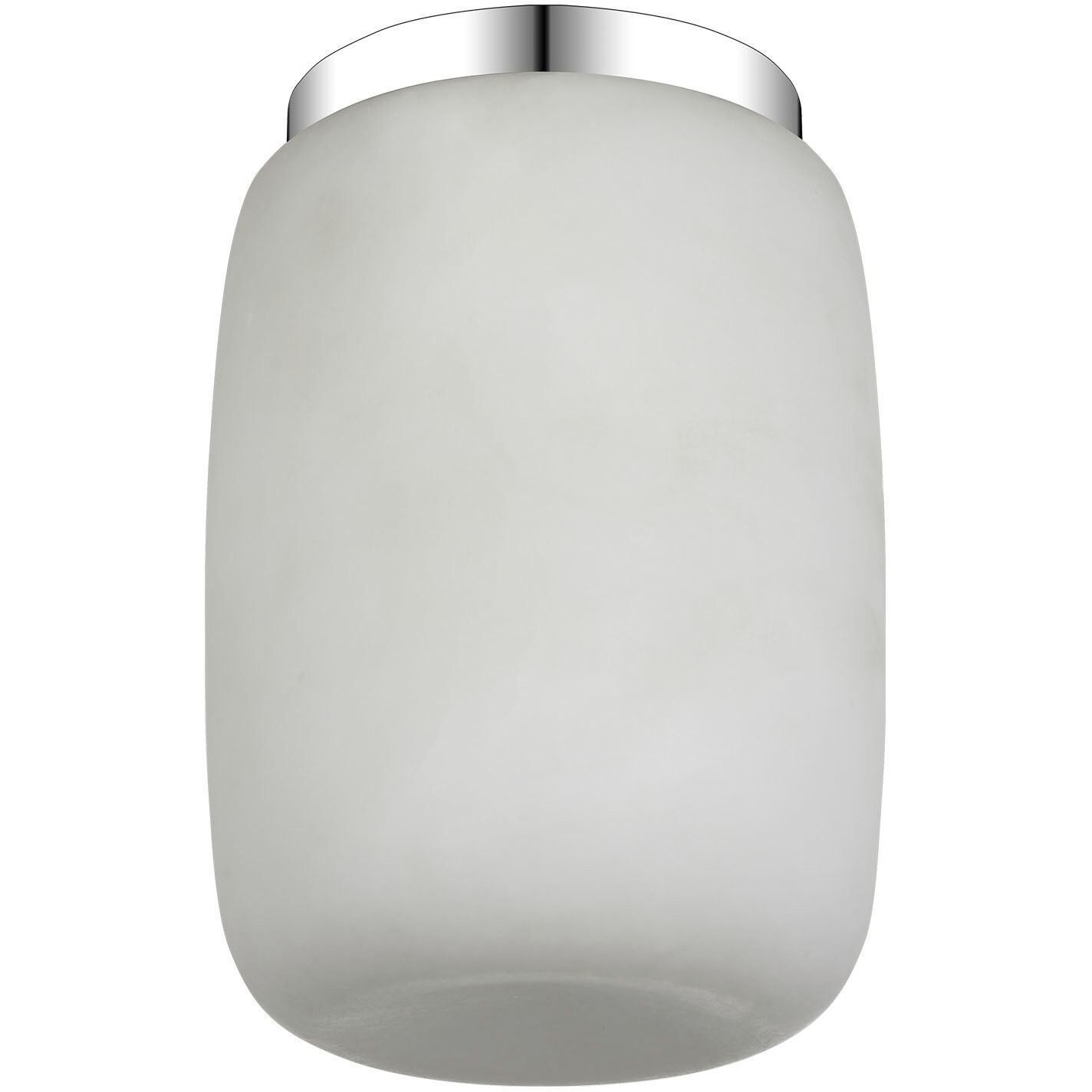 Kelly Wearstler Formosa LED 5.25 inch Alabaster and Polished Nickel Elongated Flush Mount Ceiling Light