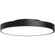 Rhythm LED 18 inch Black Flush Mount Ceiling Light in Direct/Indirect