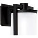 Drape 1 Light 16.5 inch Matte Black Outdoor Wall Sconce