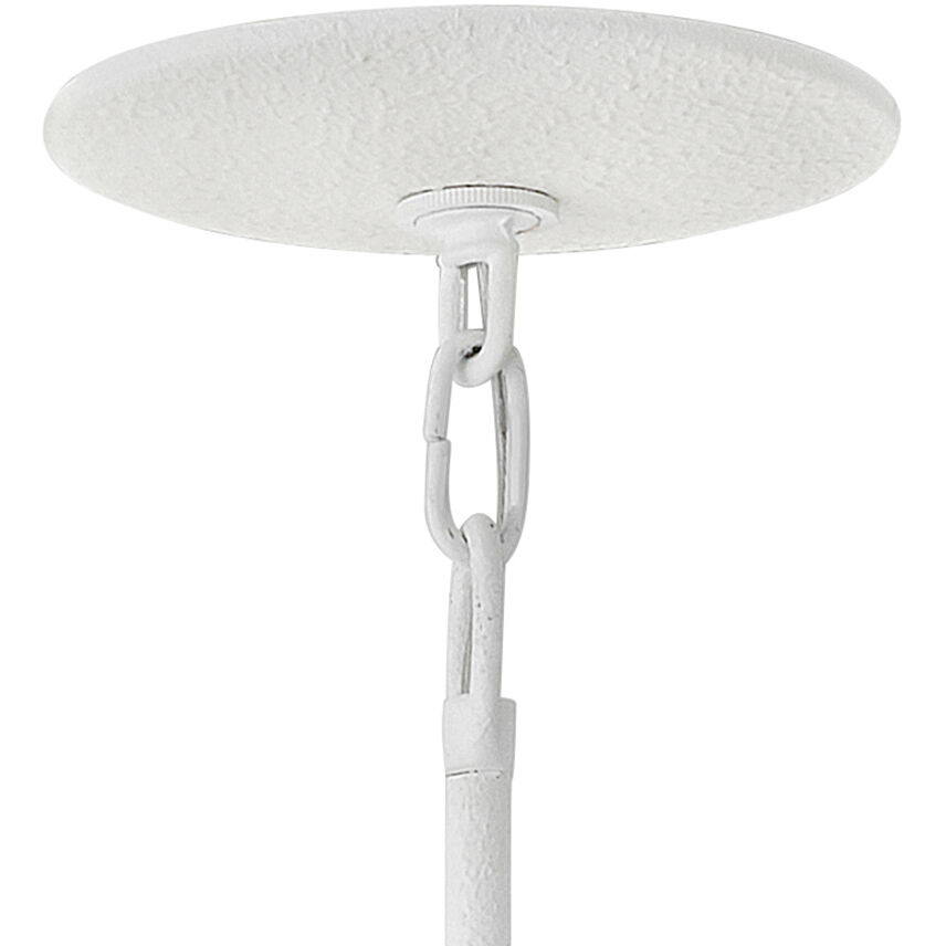 Lisa McDennon Flora 20 inch Textured Plaster Indoor Foyer Semi-Flush Mount Ceiling Light