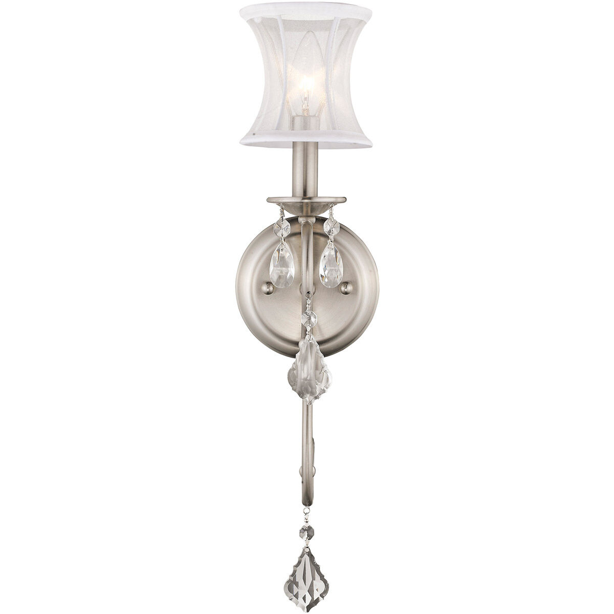 Newcastle 1 Light 5 inch Brushed Nickel Wall Sconce Wall Light