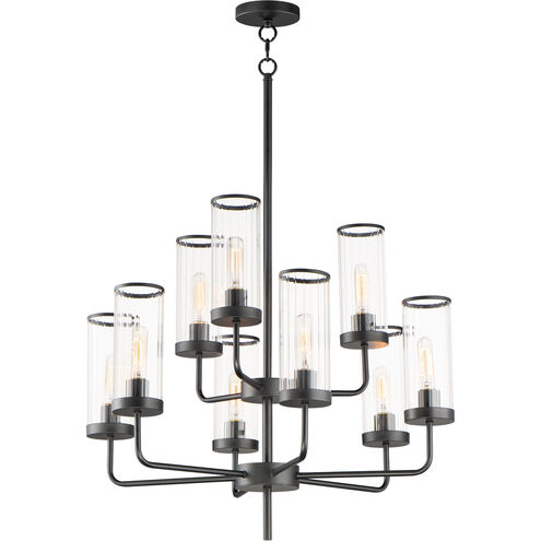 Crosby 9 Light 28 inch Black Chandelier Ceiling Light