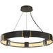 Aura 6 Light 28.9 inch Dark Smoke Pendant Ceiling Light