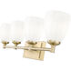 Oren 4 Light 31 inch Modern Gold Bath Vanity Light Wall Light