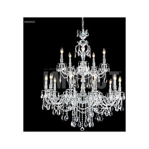 Brindisi 15 Light 36 inch Silver Crystal Chandelier Ceiling Light