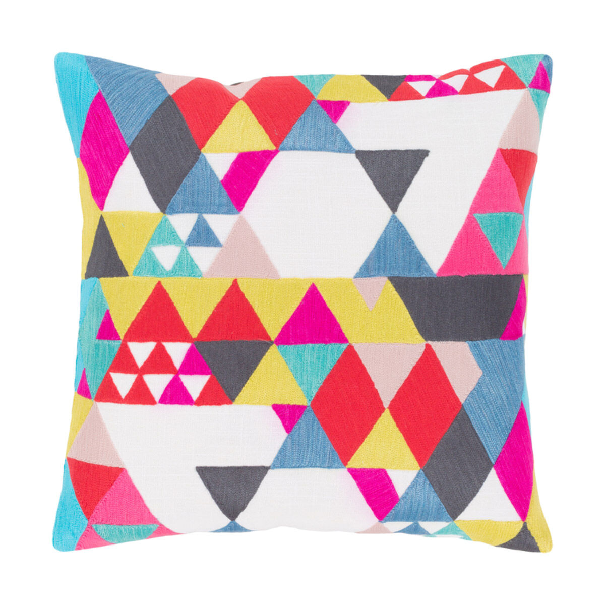 Ardent 20 X 20 inch White and Charcoal Pillow Kit