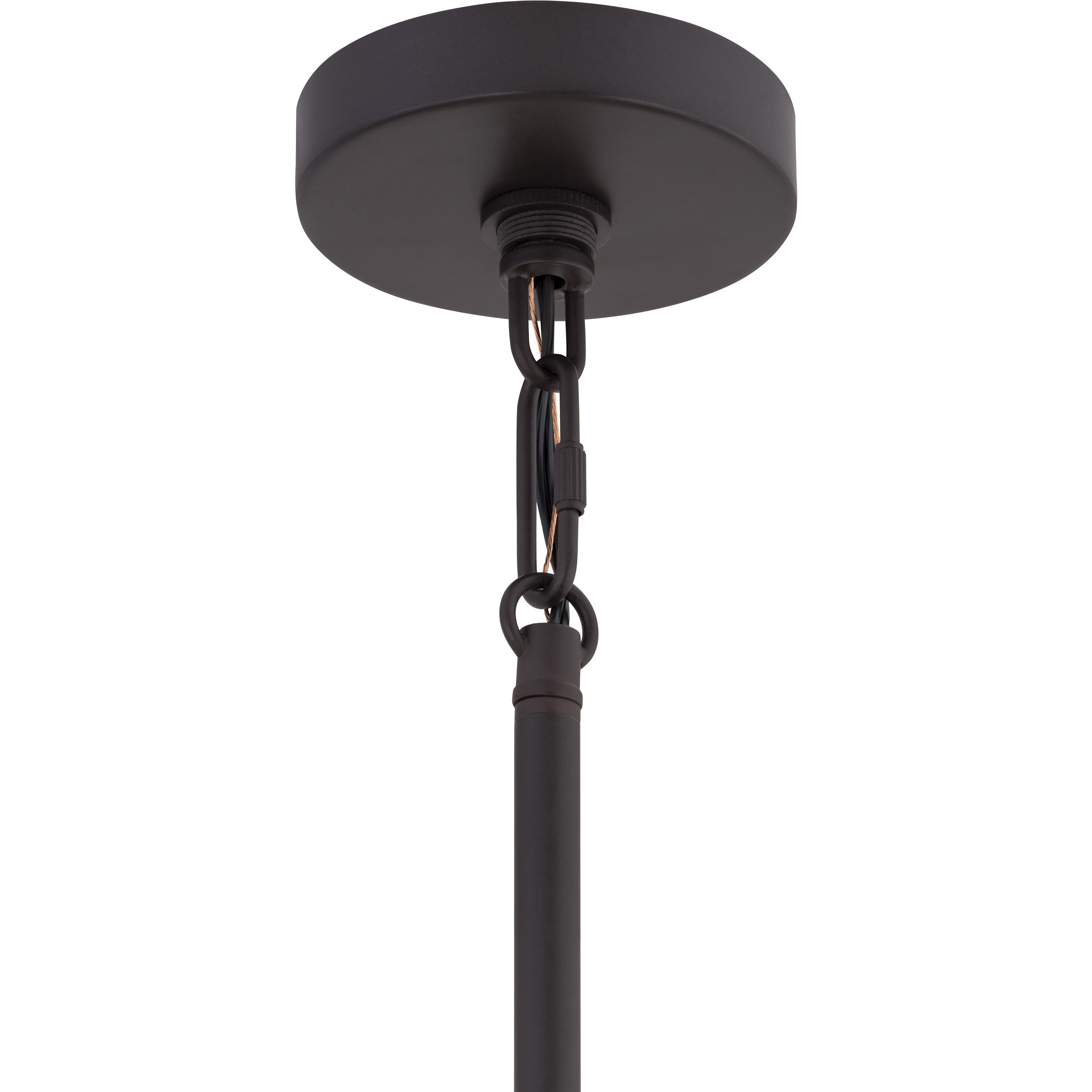 Esbelta 6 Light 30.25 inch Dark Bronze and Whitewashed Wood Pendant Ceiling Light