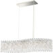 Sarella 7 Light 32.5 inch Antique Silver Linear Pendant Ceiling Light in Heritage