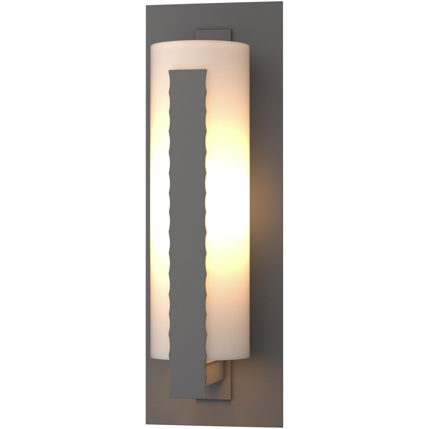 Forged Vertical Bars 1 Light 23.5 inch Coastal Burnished Steel Outdoor Sconce, Large
