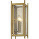Jacobs 2 Light 9 inch Warm Brass Sconce Wall Light