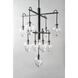 Brixton 9 Light 30.25 inch Gun Metal With Smoked Chrome Chandelier Ceiling Light