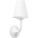 Winnipeg 1 Light 6.5 inch White Plaster Wall Sconce Wall Light