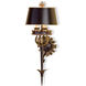 The Duke 3 Light 11 inch Zanzibar Gold Leaf/Zanzibar Black Wall Sconce Wall Light, Winterthur Collection