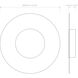 Halftone LED Matte White ADA Interior Wall Light