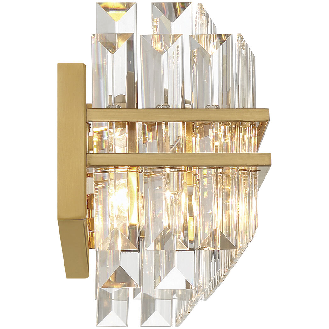 Hayes Bath Vanity Light Wall Light in Aged Brass