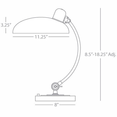 Bruno 8 inch 60 watt Lead Bronze with Ebonized Nickel Table Lamp Portable Light