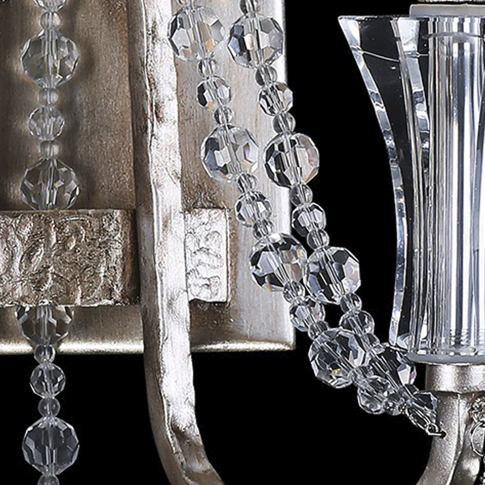 Barcelona 2 Light 10.5 inch Transcend Silver Wall Sconce Wall Light