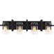 Mitte 4 Light 33 inch Midnight Black Bath Vanity Wall Sconce Wall Light
