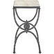 Agora 25 X 22.5 inch Natural and Rustic Bronze Side Table
