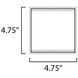 Blok LED 4.75 inch Black Outdoor Wall Mount