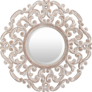 Urvashi 24 X 24 inch White Washed Mirror, Medium