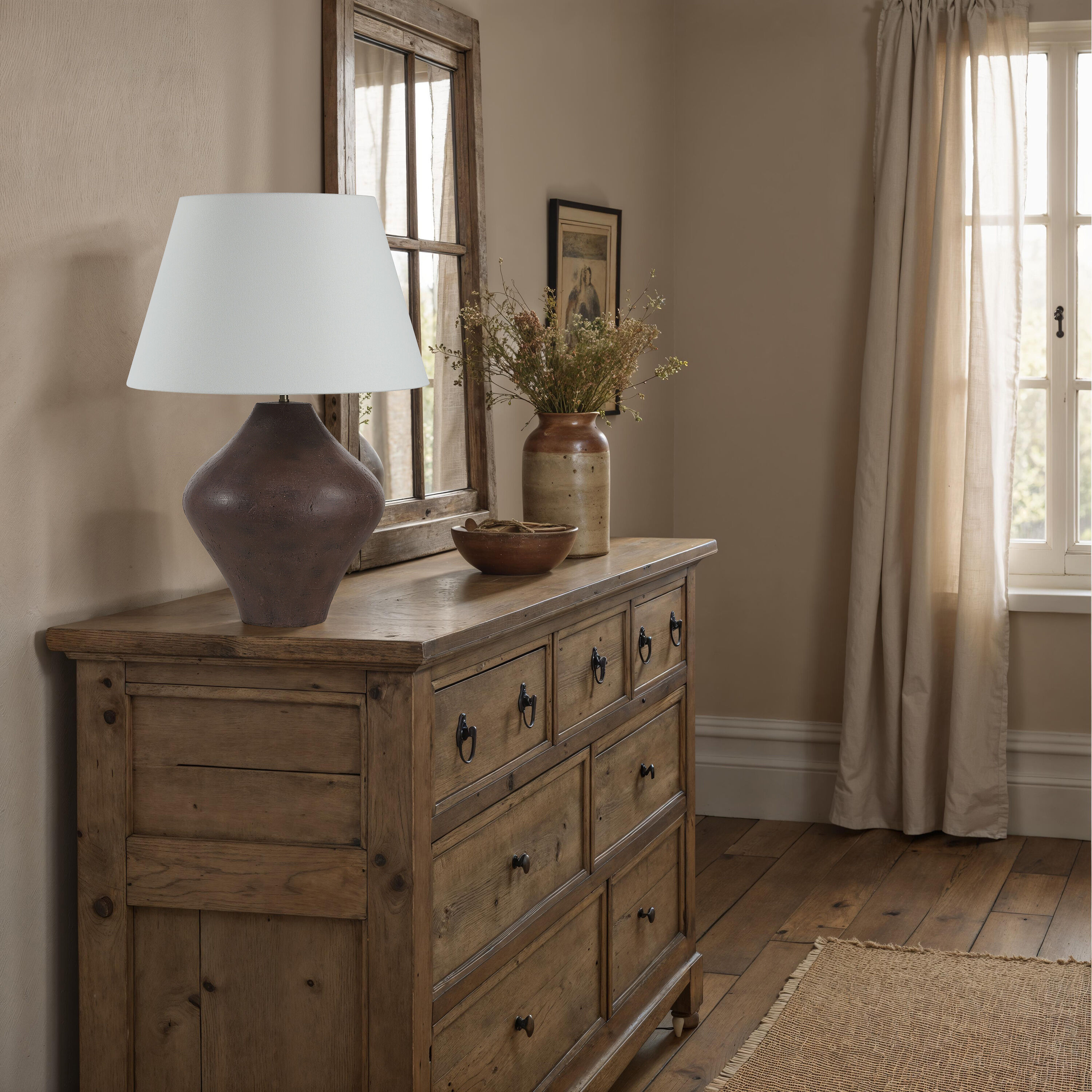 Pontia 30.75 inch Brown Table Lamp Portable Light