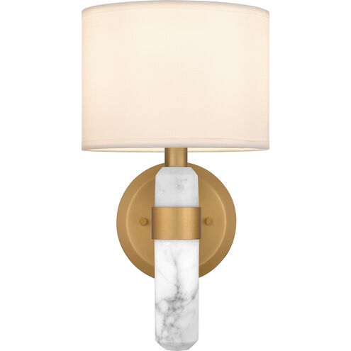 Kimberly 1 Light 7 inch Brushed Weathered Brass Wall Sconce Wall Light, Small