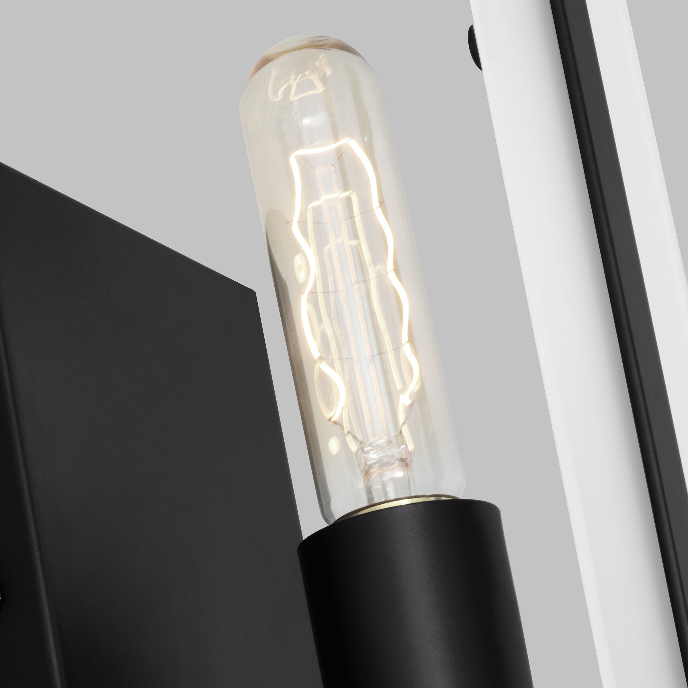 Dex 1 Light 4.75 inch Midnight Black Bath Vanity Wall Light