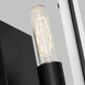 Dex 1 Light 4.75 inch Midnight Black Bath Vanity Wall Light