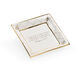 Shayla Copas 5 inch White Glaze/Metallic Gold Plate
