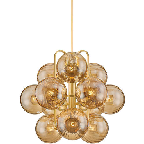 Cronus 12 Light 34 inch Vintage Polished Brass Chandelier Ceiling Light