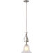 Monrovia LED 8.75 inch Brushed Nickel Mini Pendant Ceiling Light