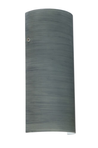 Torre 14 1 Light 6 inch Satin Nickel ADA Wall Sconce Wall Light in Incandescent, Titan Glass