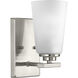 Debut 1 Light 5 inch Brushed Nickel Bath Vanity Wall Light, Design Series
