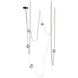 Fremont LED 8 inch Ivory and Black Belt Chandelier Ceiling Light