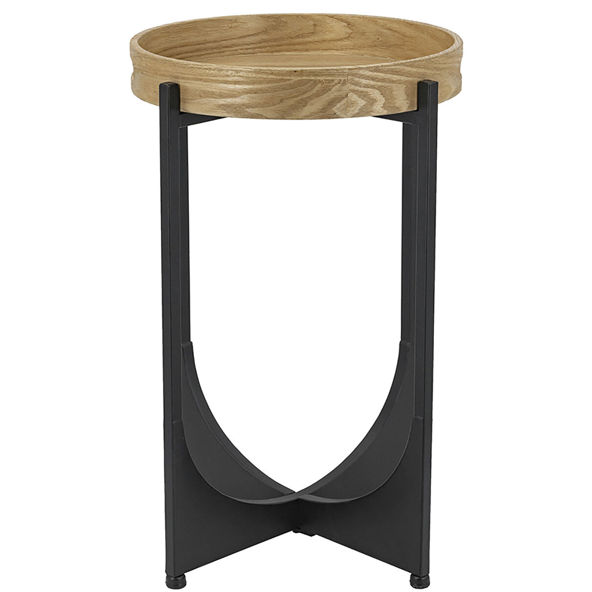 Anita 22 X 15 inch Brown/Black Tray-Top Table