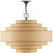 Maura 6 Light 30 inch Satin Black Chandelier Ceiling Light