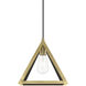 Pinnacle 1 Light 10 inch Antique Brass Pendant Ceiling Light