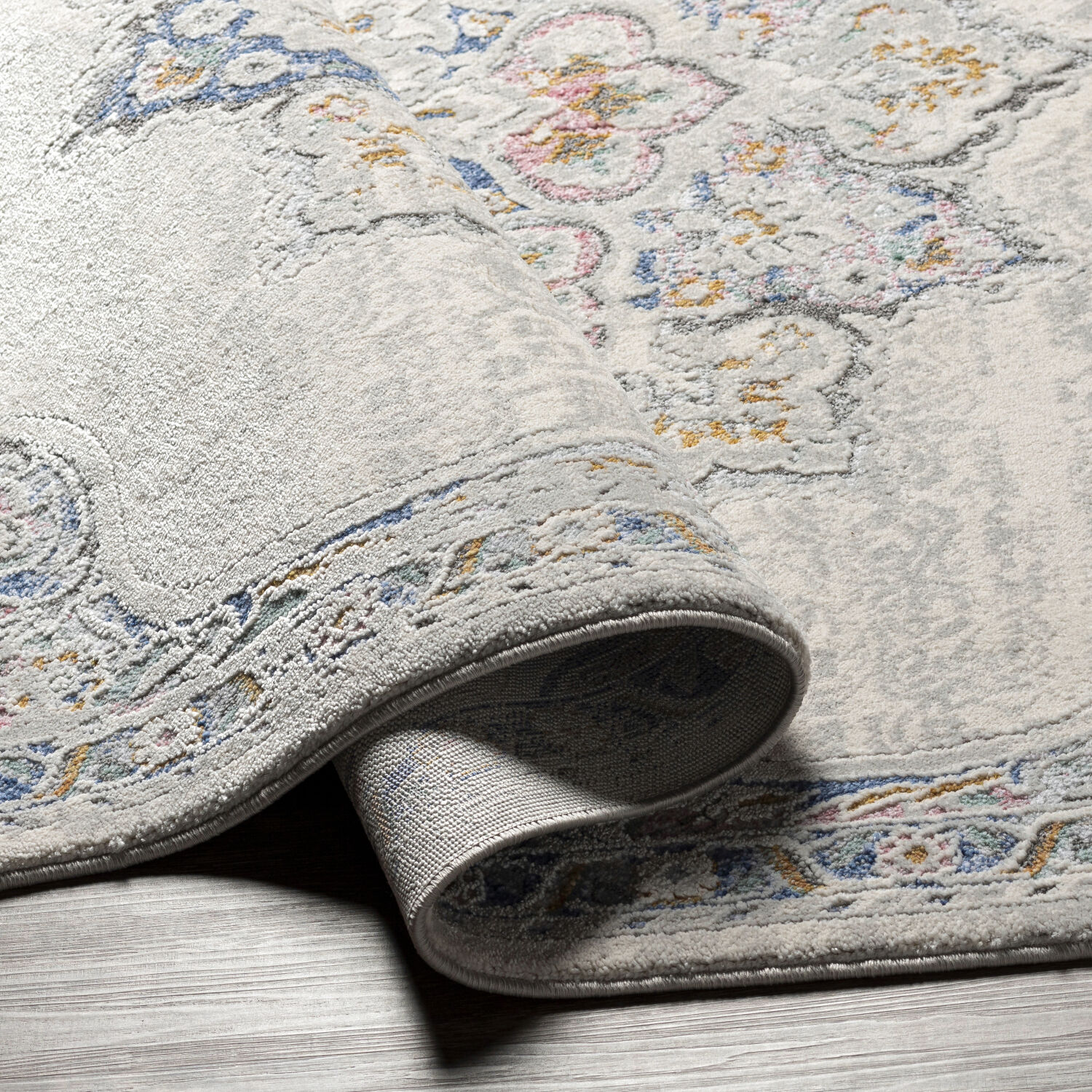 Lagos 120 X 94 inch Light Grey Rug in 8 x 10, Rectangle