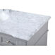 Wesley 48 X 21.5 X 35 inch Grey Vanity Sink Set in Gray