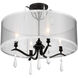 Laurel Estate 4 Light 20 inch Coal Semi Flush Ceiling Light