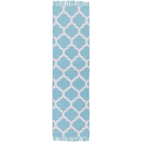 Lagoon 36 X 24 inch Aqua, Cream Rug