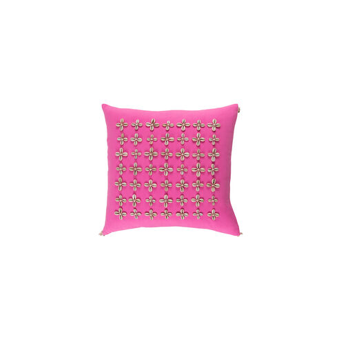 Lelei 20 X 20 inch Bright Pink and Cream Pillow