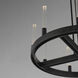 Ovation LED 24 inch Black Single-Tier Chandelier Ceiling Light