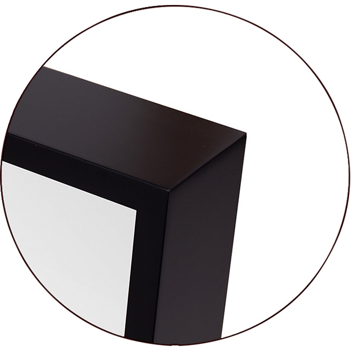 Kit 36 X 24 inch Midnight Black Mirror, Rectangular