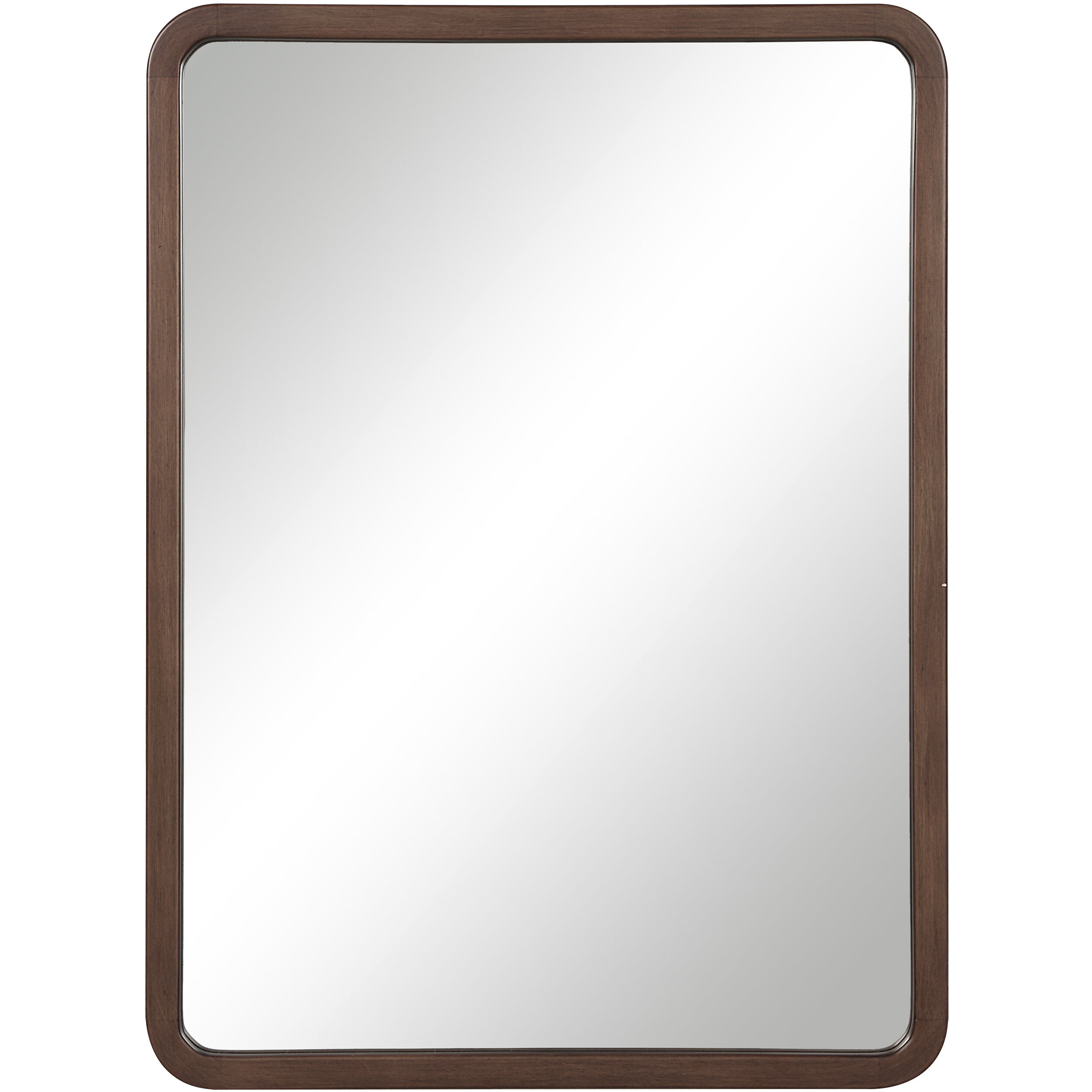 Tacna 30 X 22 inch Walnut Wall Mirror