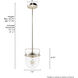 Karloff 1 Light 7.5 inch Brushed Nickel Pendant Ceiling Light