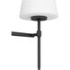 Camelia Stem 3 Light 24 inch Matte Black Bath Vanity Wall Light, Medium